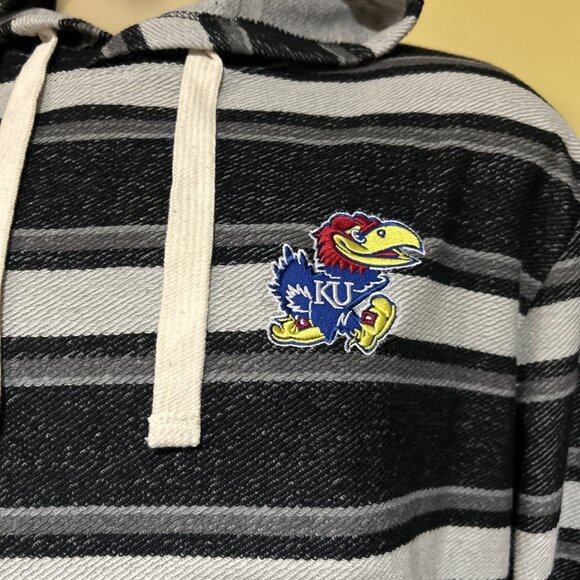 Men's Colosseum Kansas Jayhawks Rasta Pullover Hoodie Large New - Picture 4 of 12